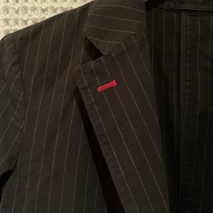 Uniqlo Ines de la Fressange B/W pinstripe blazer